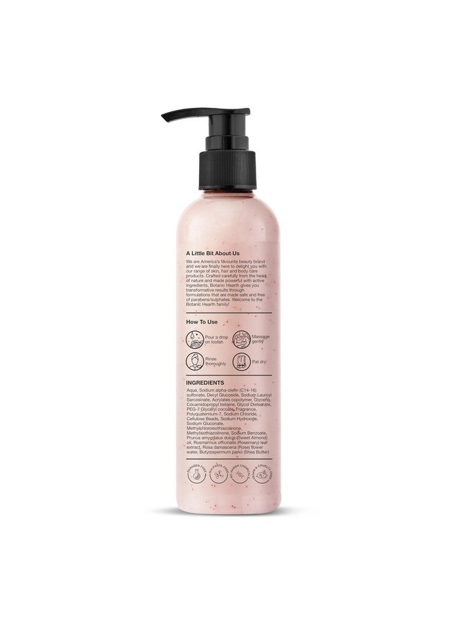 British Rose & Almond Body Wash With Shea Butter | Moisturizing Body Wash Shower Gel For Softer, Smoother Skin | Sulfate & Paraben Free | For Women & Men | 245Ml