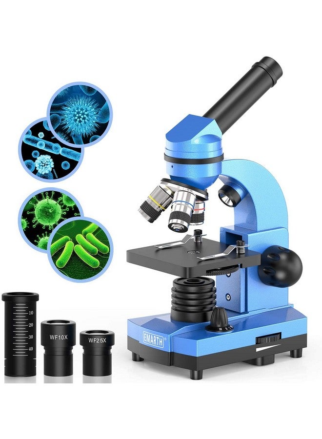 Microscope For Kids Beginners Children Student 40X 1000X Compound Microscopes With 52 Pcs Educational Kits