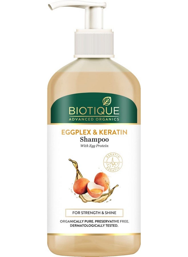 Eggplex & Keratin Shampoo For Thicker & Shinier Hair - Prevents Breakage, Gentle Cleanse | Protein Shampoo| For Men & Women - 300Ml