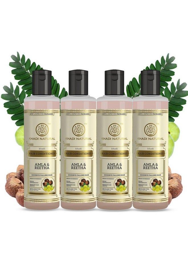 Amla & Reetha Hair Conditioner | Anti-Hair Fall Conditioner | Conditioner For Promoting Hair Growth | Suitable For All Hair Types |Pack Of 4 | (210 * 4) (840 Ml)