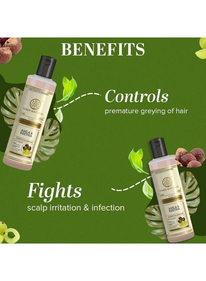 Amla & Reetha Hair Conditioner | Anti-Hair Fall Conditioner | Conditioner For Promoting Hair Growth | Suitable For All Hair Types |Pack Of 4 | (210 * 4) (840 Ml)