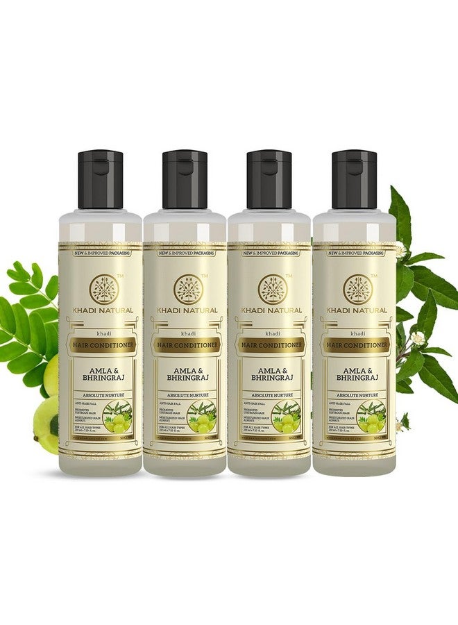 Amla & Bhringraj Hair Conditioner | Anti-Hair Fall Conditioner | Nourishing Conditioner For Healthy Hair| Suitable For All Hair Types ||Pack Of 4 | (210 * 4) (840 Ml)