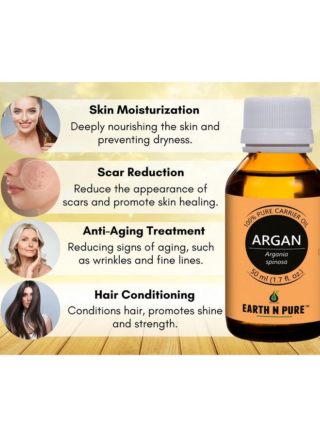 Argan Oil For Hair Styling, Hair Growth, Hairfall Control Natural And Therapeutic Grade 50 Ml