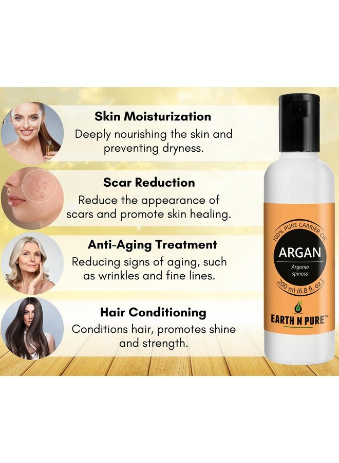 Argan Oil For Hair Styling, Hair Growth, Hairfall Control Natural And Therapeutic Grade 200 Ml