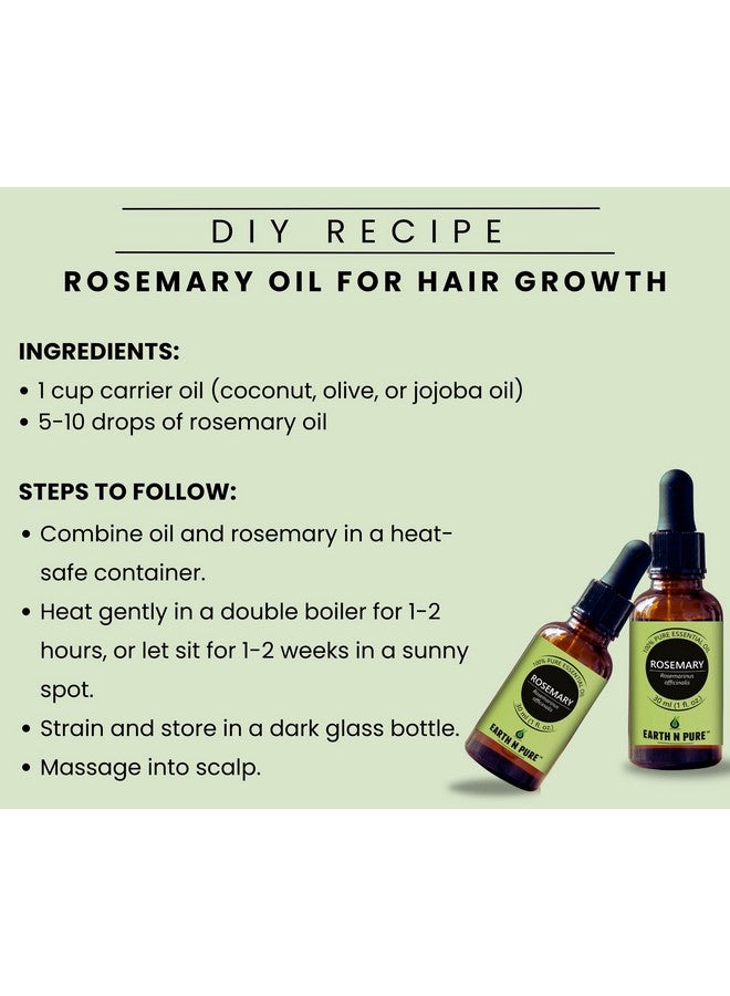 Rosemary Essential Oil For Hair Growth, Natural & Therapeutic Grade Pack Of 2 | 100 Ml