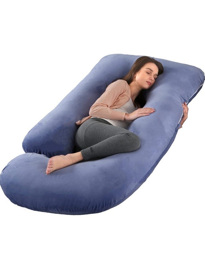 Pregnancy Pillow 57 Inches U Shaped Maternity Pillow With Removable Cover Full Body Pillow Support For Back Hips Legs Belly