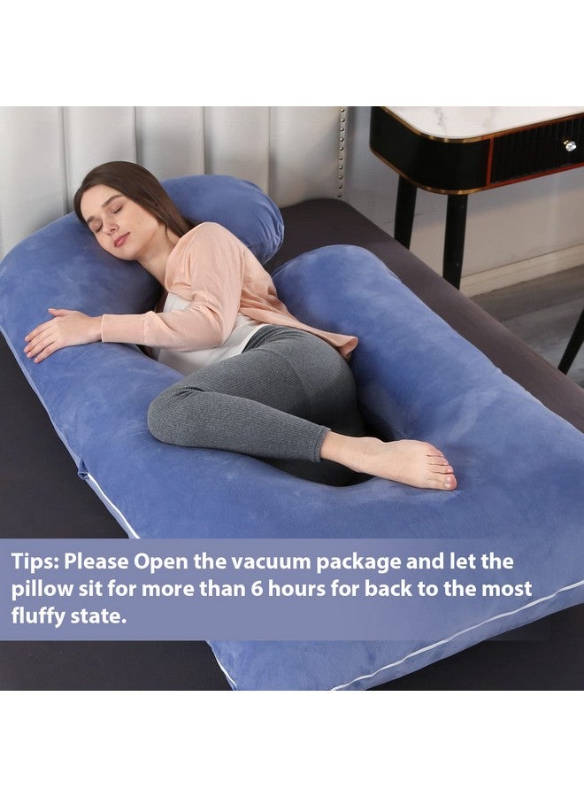 Pregnancy Pillow 57 Inches U Shaped Maternity Pillow With Removable Cover Full Body Pillow Support For Back Hips Legs Belly