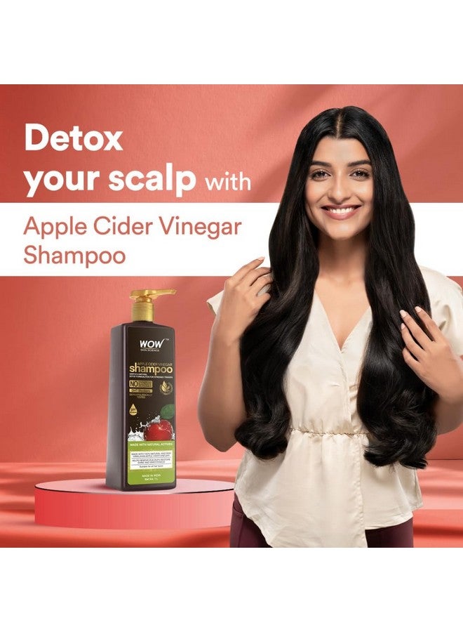 Apple Cider Vinegar Shampoo 1L | Mild Antidandruff Shampoo For Daily Use | Suitable For Men & Women | Balances Ph Level | Contains No Sulphates Parabens Or Harmful Chemicals