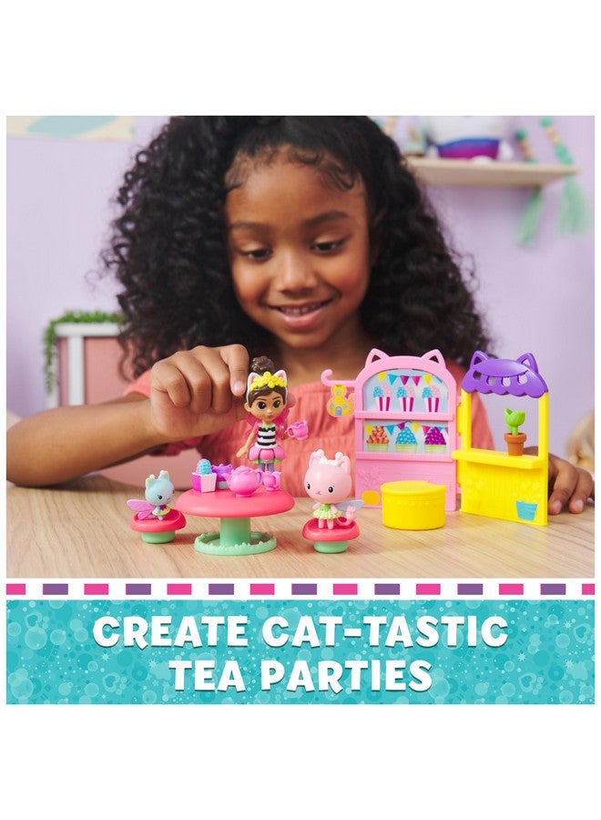 Gabby’S Dollhouse, Kitty Fairy Garden Party, 18 Piece Playset With 3 Toy Figures, Surprise Toys & Dollhouse Accessories, Kids Toys For Girls & Boys 3+