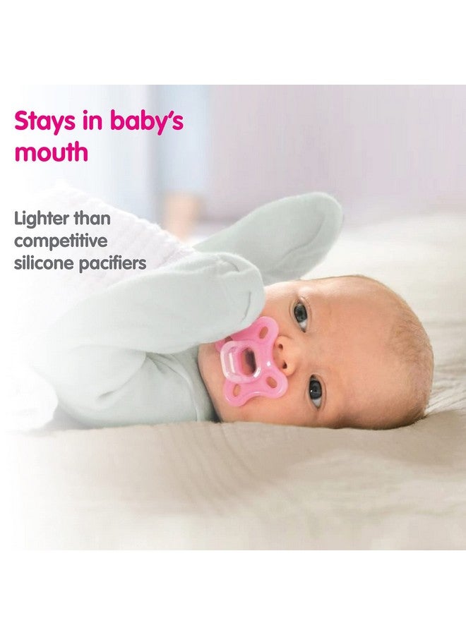 Comfort Baby Pacifier 100% Lightweight Silicone 0 3 Months Baby Boy (Pack Of 4)