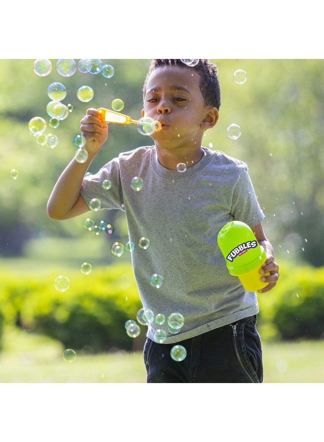 Fubbles Bubbles No Spill Bubbles Tumbler Bubble Toy For Babies Toddlers And Kids Of All Ages Includes 4Oz Bubble Solution And Bubble Wand (Tumbler Colors May Vary)