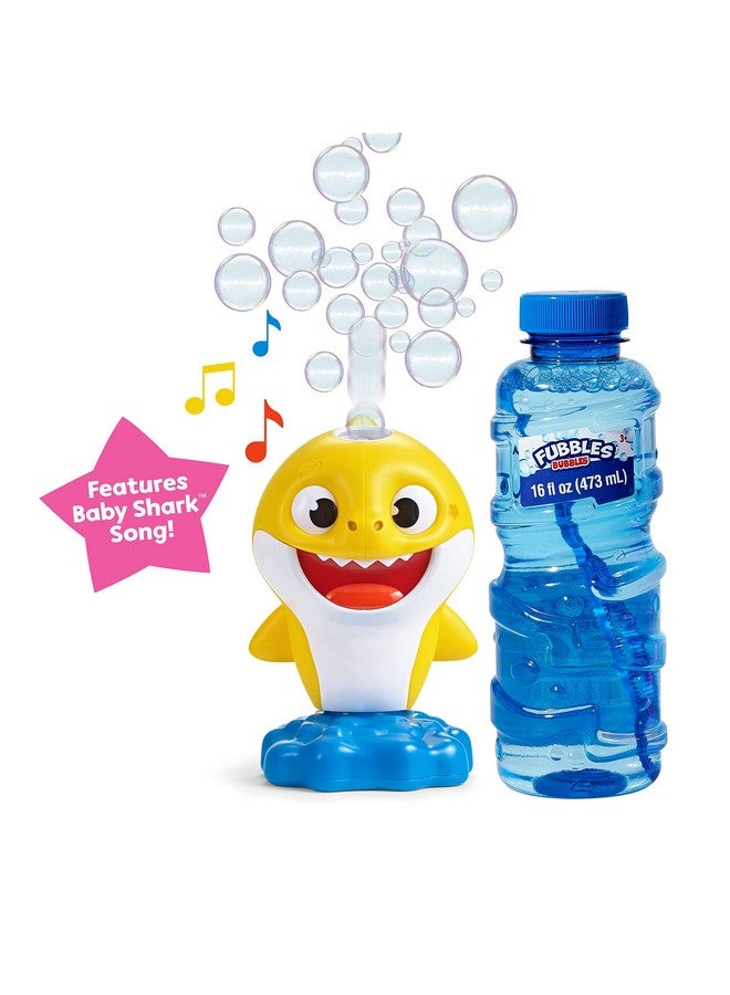 Baby Shark Bubble & Sing Machine With 16 Oz Bubble Solution