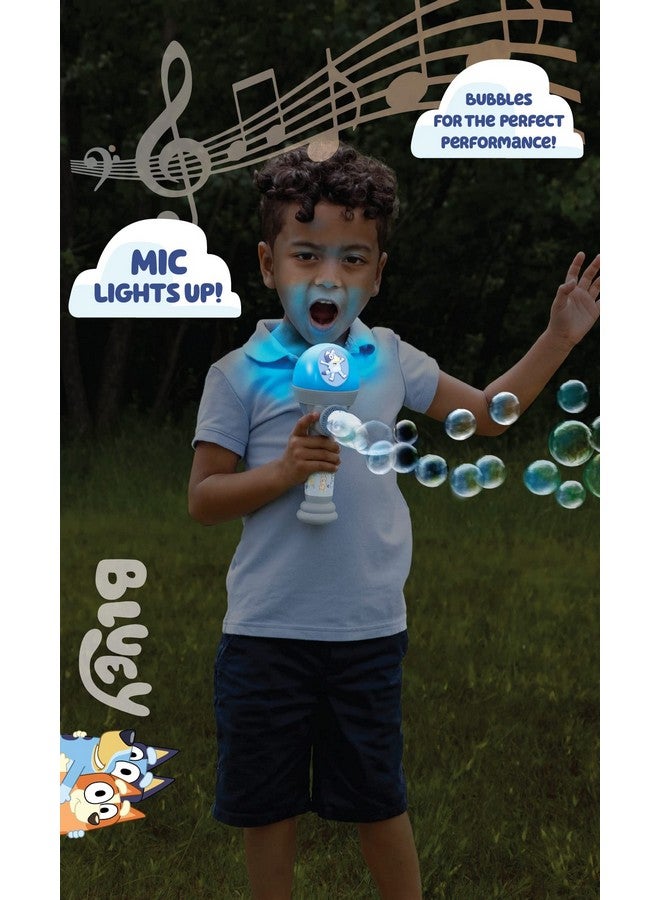 Bluey Dance Mode Bubble Machine And Toy Microphone Bluey Toy For Baby Toddlers And Kids Includes Bubble Solution