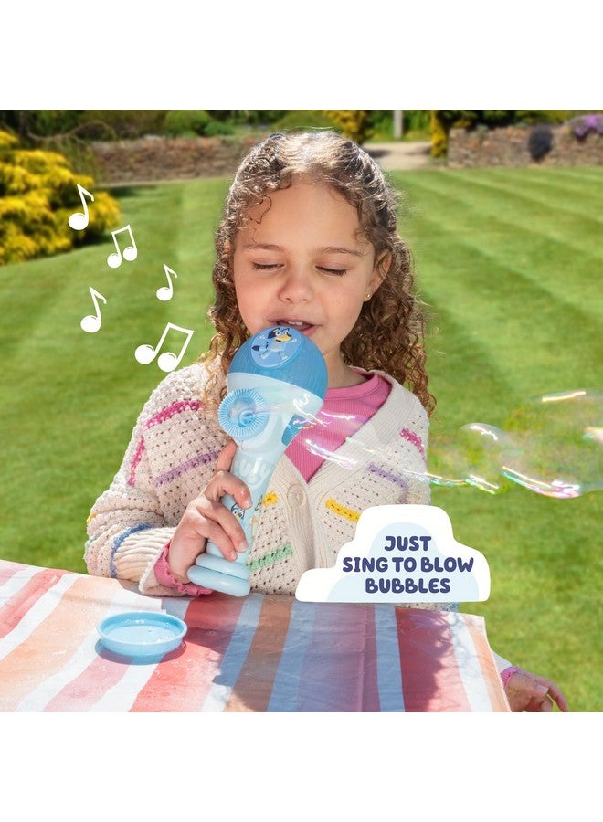 Bluey Dance Mode Bubble Machine And Toy Microphone Bluey Toy For Baby Toddlers And Kids Includes Bubble Solution