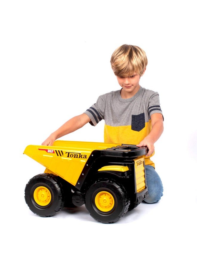 Steel Mighty Dump Truck Yellow, For Ages 3+, Made Of Steel And Plastic