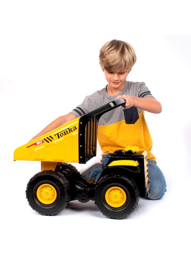 Steel Mighty Dump Truck Yellow, For Ages 3+, Made Of Steel And Plastic