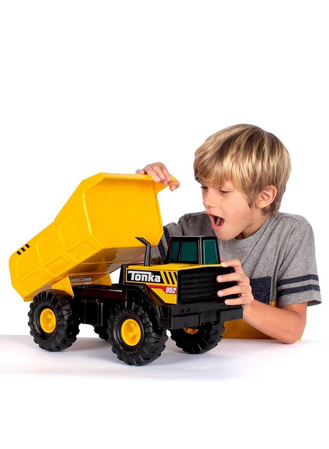 Steel Classics Mighty Dump Truck, Toy Truck, Real Steel Construction, Ages 3 And Up, Frustration Free Packaging (Ffp) , Yellow