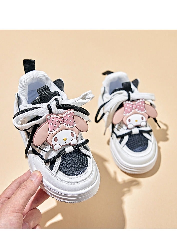 Children's Sports Shoes, Cartoon White Shoes, Summer And Autumn New Styles, Cute And Fashionable, Trendy For Middle-Aged And Young Children