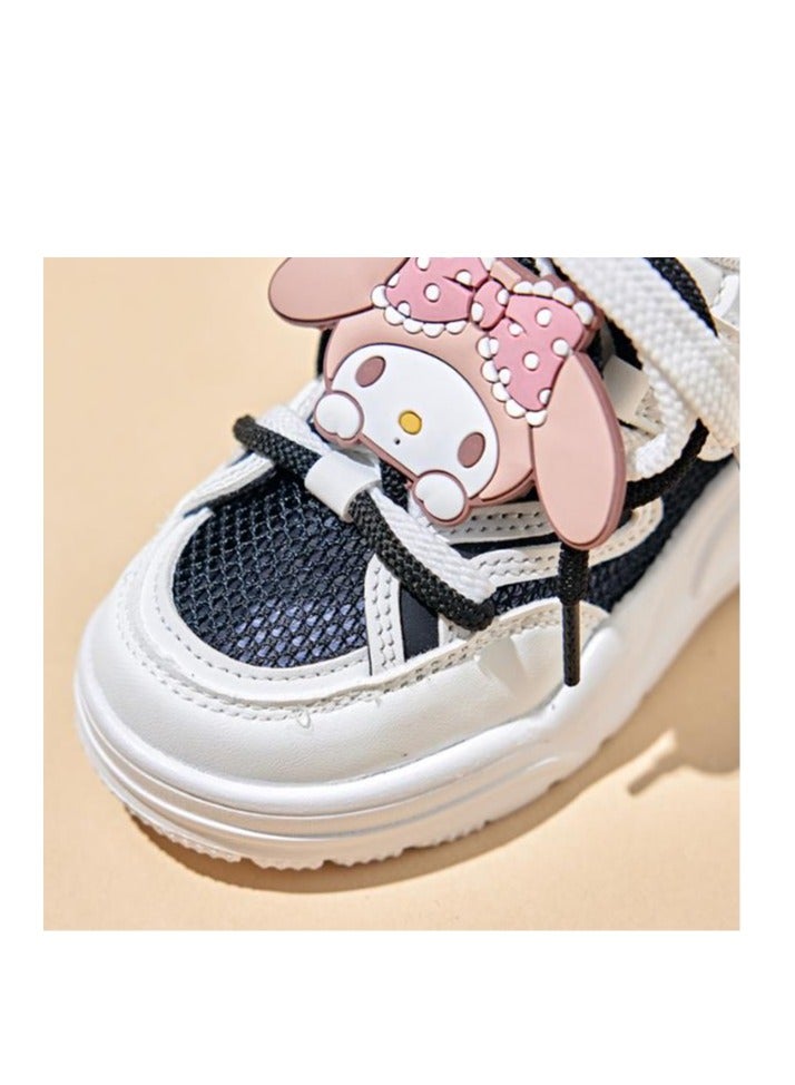 Children's Sports Shoes, Cartoon White Shoes, Summer And Autumn New Styles, Cute And Fashionable, Trendy For Middle-Aged And Young Children