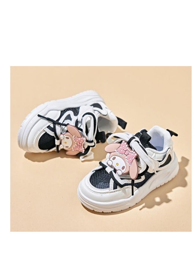 Children's Sports Shoes, Cartoon White Shoes, Summer And Autumn New Styles, Cute And Fashionable, Trendy For Middle-Aged And Young Children