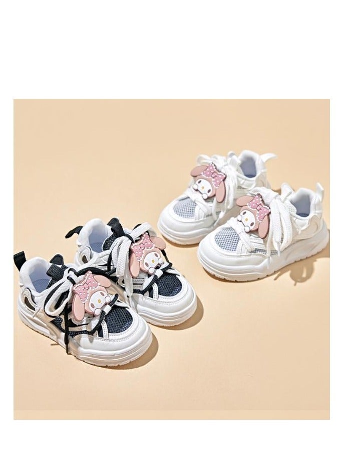 Children's Sports Shoes, Cartoon White Shoes, Summer And Autumn New Styles, Cute And Fashionable, Trendy For Middle-Aged And Young Children