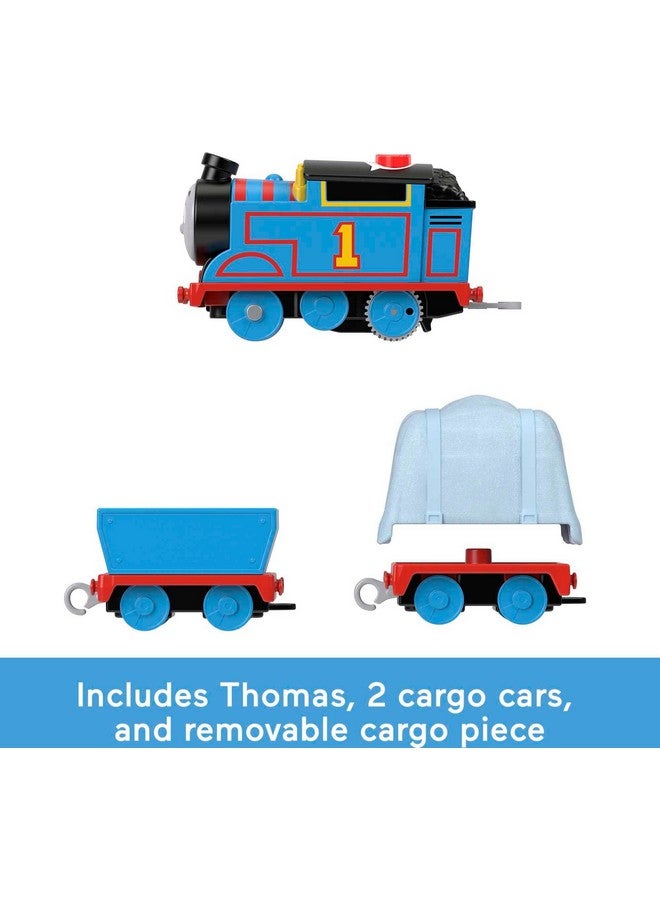 Motorized Toy Train Talking Thomas Engine With Sounds & Phrases Plus Cargo For Preschool Kids Ages 3+ Years