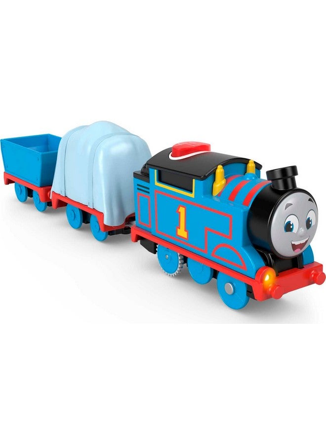 Motorized Toy Train Talking Thomas Engine With Sounds & Phrases Plus Cargo For Preschool Kids Ages 3+ Years