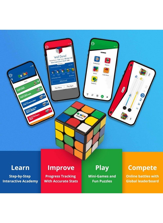 The Original Rubik’S Connected Smart Digital Electronic Rubik’S Cube That Allows You To Compete With Friends & Cubers Across The Globe. App Enabled Stem Puzzle That Fits All Ages And Capabilities