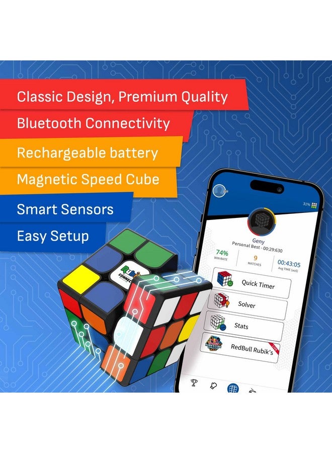 The Original Rubik’S Connected Smart Digital Electronic Rubik’S Cube That Allows You To Compete With Friends & Cubers Across The Globe. App Enabled Stem Puzzle That Fits All Ages And Capabilities