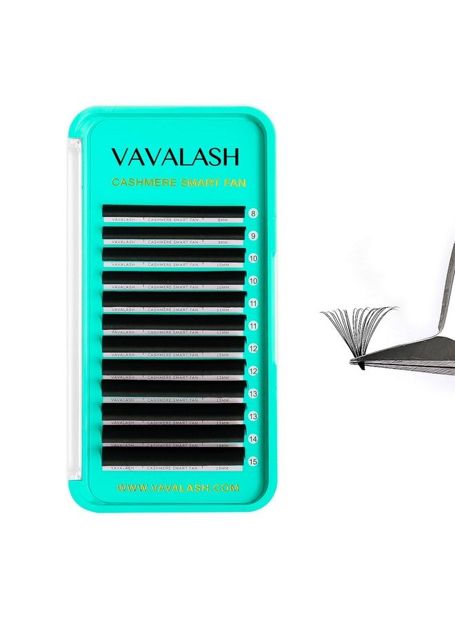 Cashmere Easy Fan Lashes 0.03 0.05 0.07 C/Cc/D/Dd Volume Lash Extensions 8Mm20Mm Matte Black Self Fanning Eyelash Extensiones Professional Supplies For Lash Artists (D0.07815Mm)