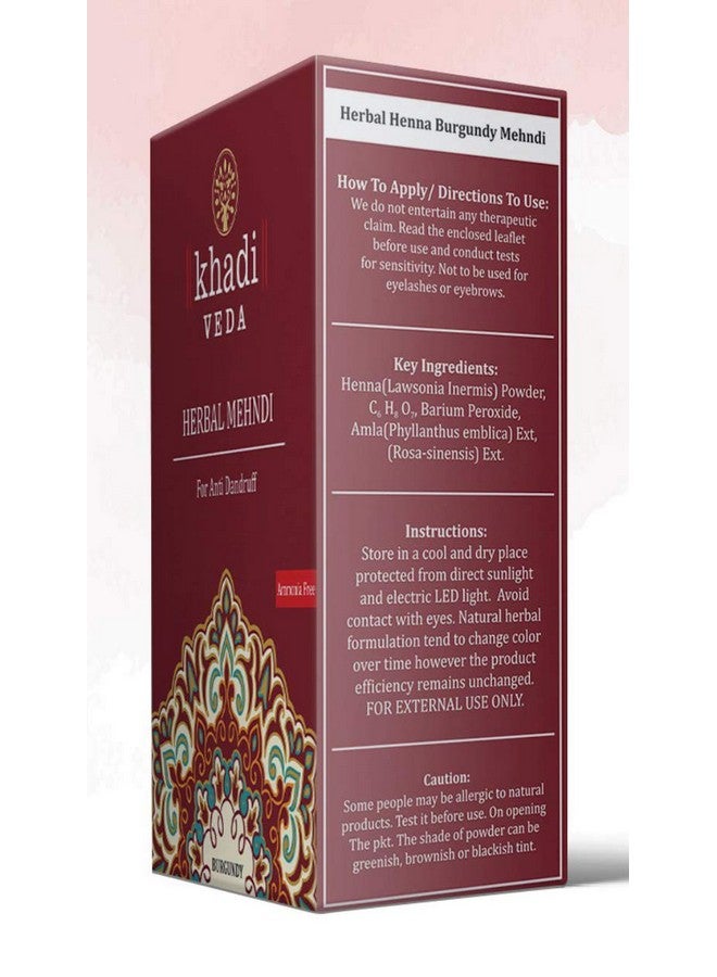 Herbal Mehndi Henna Powder 100Gm Each (Pack Of 3)(Burgundy)