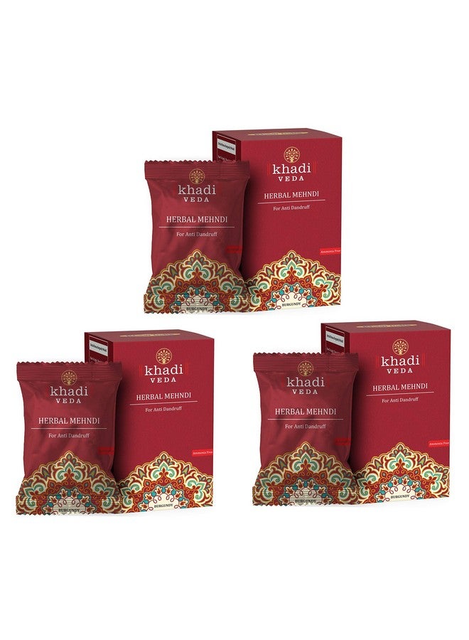 Herbal Mehndi Henna Powder 100Gm Each (Pack Of 3)(Burgundy)