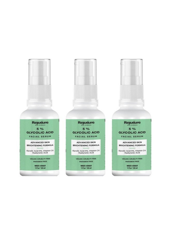 Glycolic Acid Serum Advanced Skin Brightening Formula 30Ml (Pack Of 3)