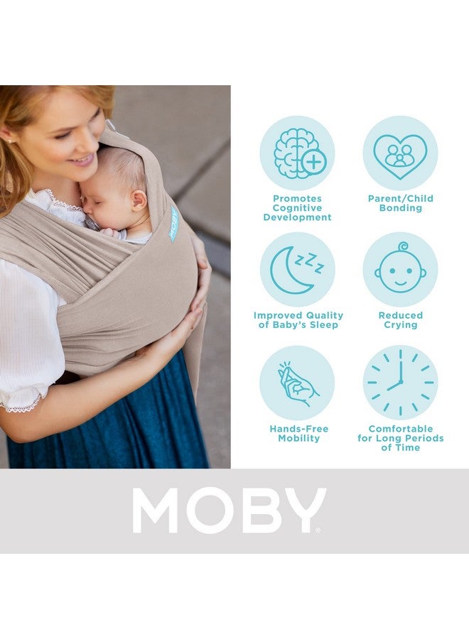 Wrap Baby Carrier Element For Newborns & Infants 1 Gift Keeps Safe Secure Adjustable All Body Types Perfect Mom Dad Taupe