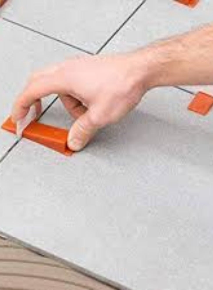 KNP Red Wedges Tile Leveling System Pack of 100 These systems are used to reduce lippage (uneven tile edges) and create a seamless finish in tiling projects.