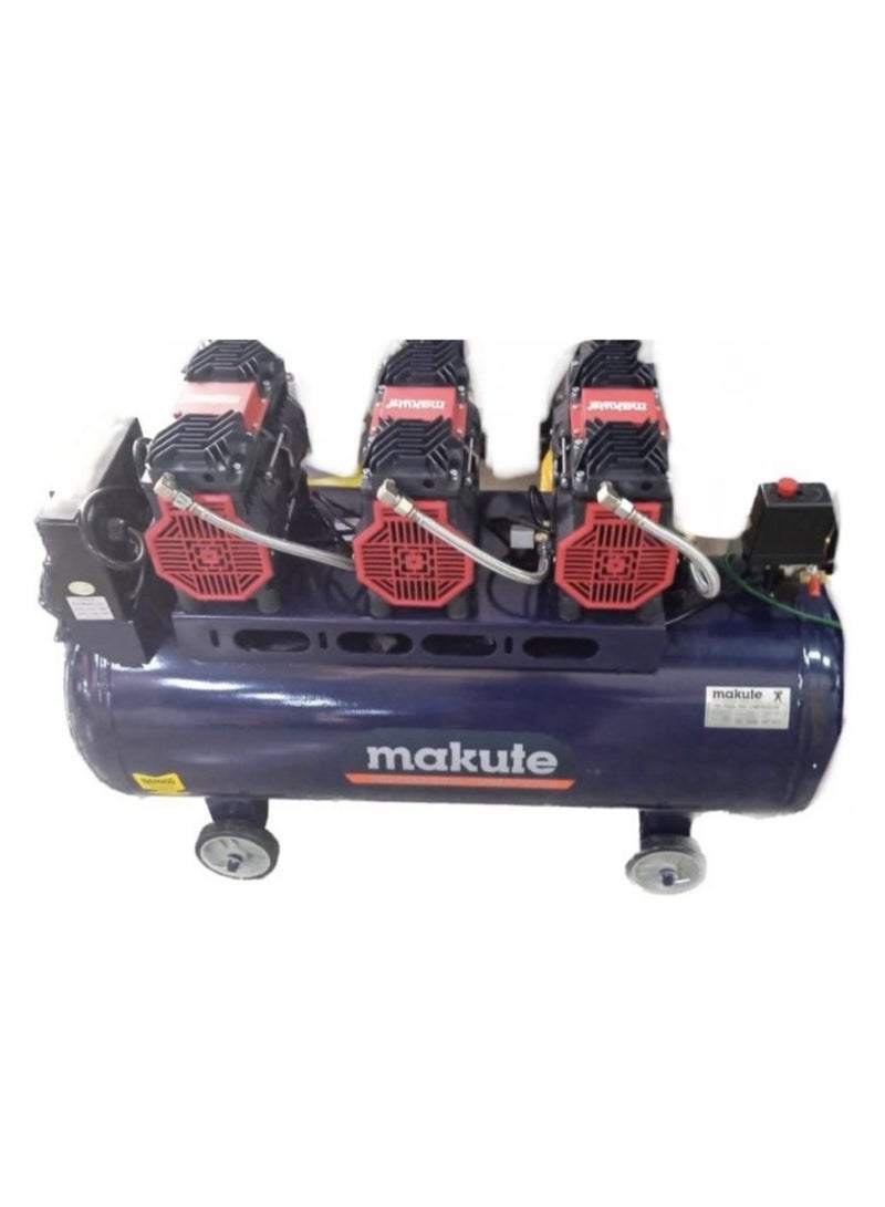100L Oil-Free Silent Air Compressor, 4.5 HP, 8 Bar / 115 PSI, 220-240V, 2650 RPM - High Power, Low Noise, MK-328100