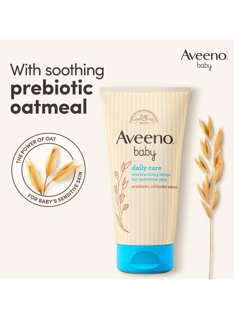 Aveeno Baby Lotion Daily Care Moisturising, Ideal For Face And Body, 150ml Pack Of 2