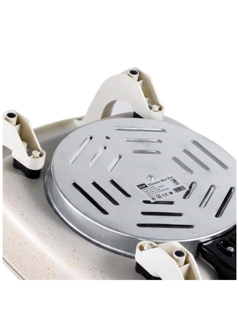 Electric Hot Pot Electric Cooking Pot 1200W 5L Non-stick coating