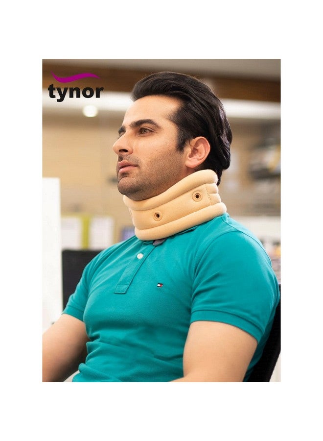 Cervical Collar Soft With Support Beige Medium 1 Unit