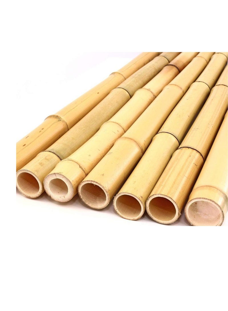 FFD Bamboo Poles - Plant Support Stakes for Indoor & Outdoor Gardening, 120cm Bamboo Stakes for Tomatoes, Beans, Potted Plants & Climbing Vines