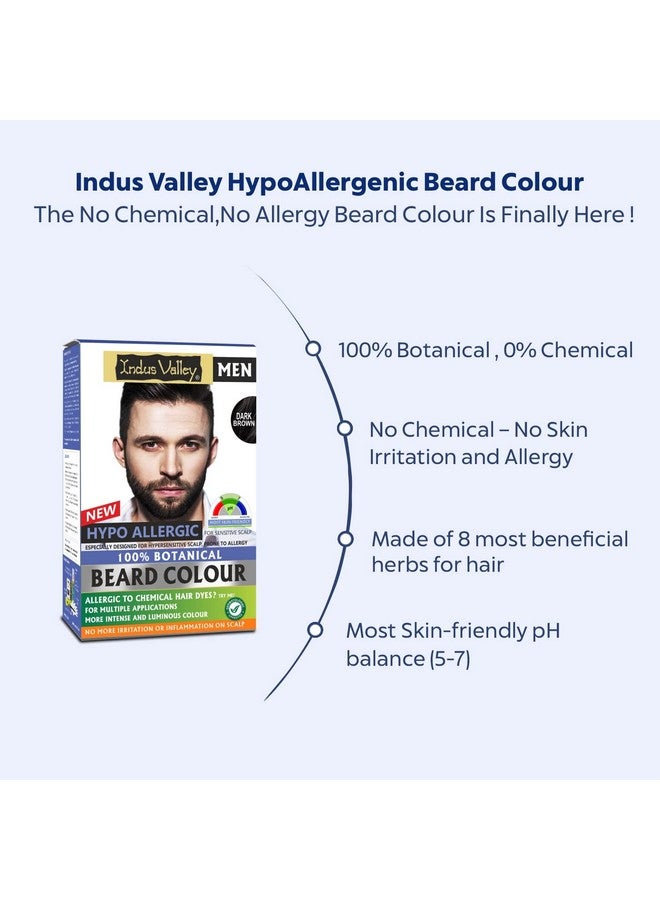 100% Botanical Hypo Allergic Aqua Beard Colour Dark Brown (100G +15Ml)