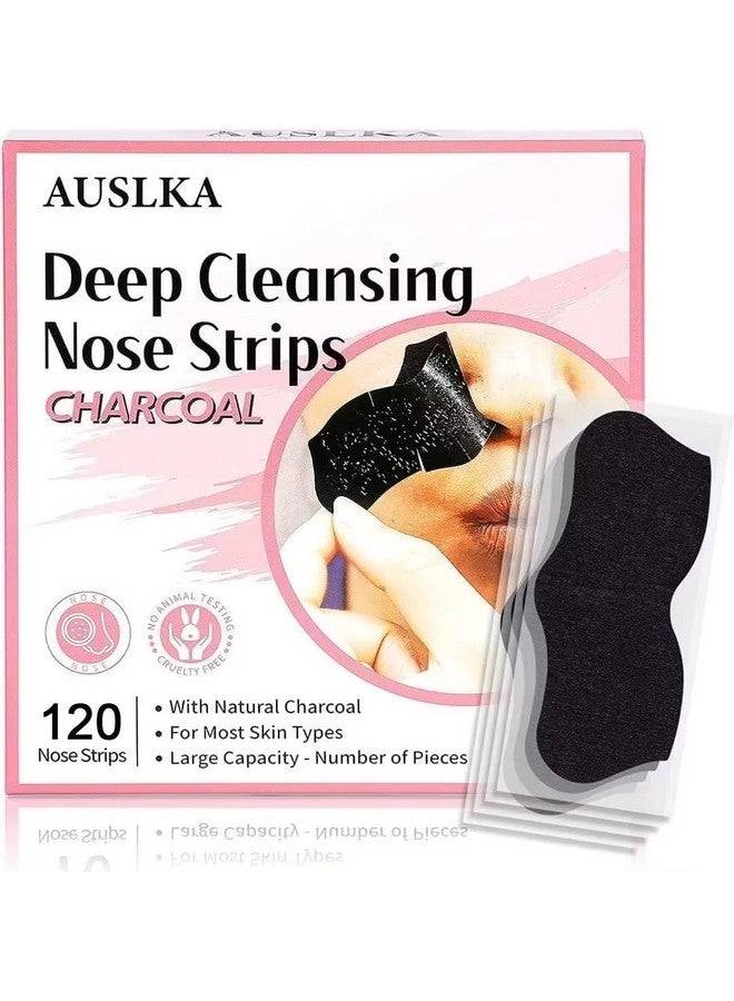 Blackhead Pore Strips(120 Counts) Blackhead Remover Deep Cleansing Charcoal Strips Black Head Nose Strips Black Head Remover