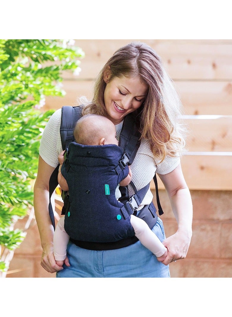 Flip Advanced 4-In-1 Carrier - Ergonomic, Convertible, Face-In And Face-Out Front And Back Carry For Newborns And Older Babies 8-32 Lbs, Green/Grey