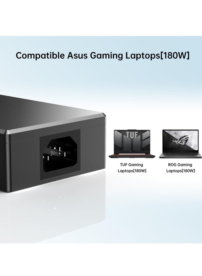 180W Zephyrus Charger Fit for ASUS ROG Zephyrus G14 GA401 G15 GA502, ASUS ADP-180TB H 20V 9A AC Adapter, ASUS TUF Gaming Laptop Charger F15 F17 FX505D FX505G
