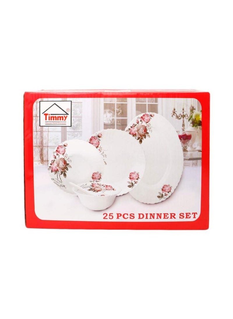 Timmy Elegant 25-Pieces Dinner Set For Stylish Dining