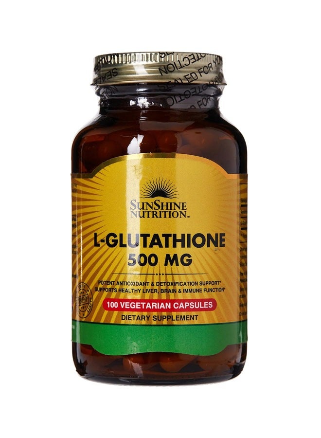 Sunshine Nutrition L-Glutathione 500MG 100 Vegetarian Capsules