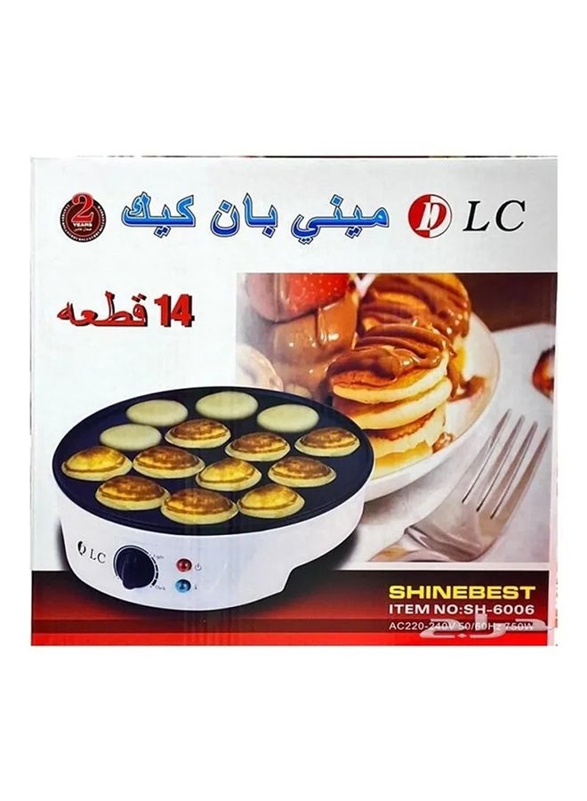 Mini Pancake Maker 14.0 ml 750.0 W 6847102030008 White