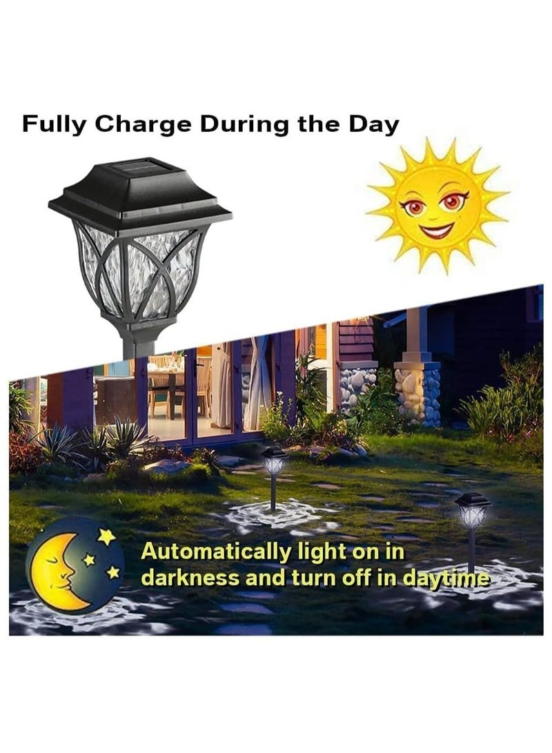 Solar Pathway Lights Outdoor, LED Solar Garden Lights, Waterproof Solar Landscape Lights for Lawn, Patio, Yard, Garden, Walkway. (2pcs Pack)