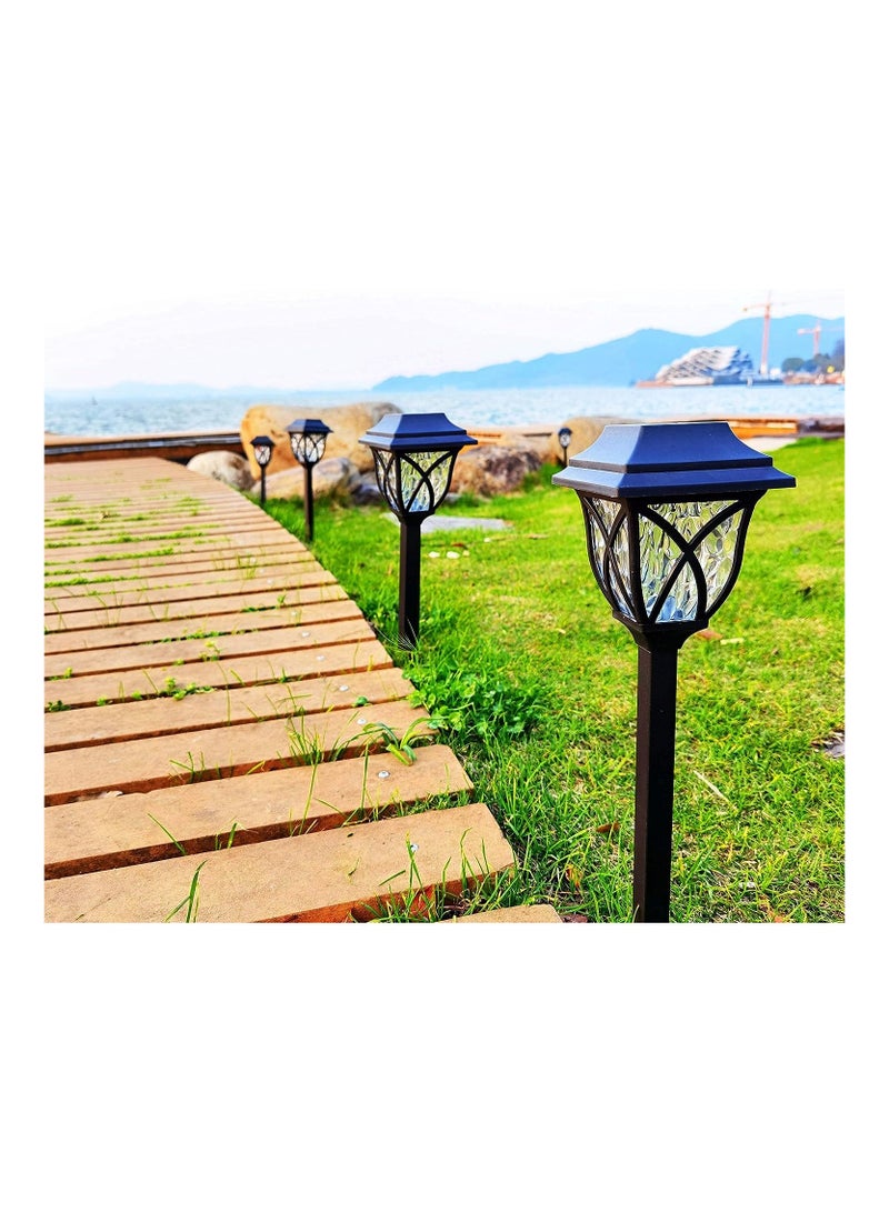 Solar Pathway Lights Outdoor Solar Garden Lights Waterproof Solar Landscape Lights for Lawn Patio Yard Garden Walkway 4pcs Pack