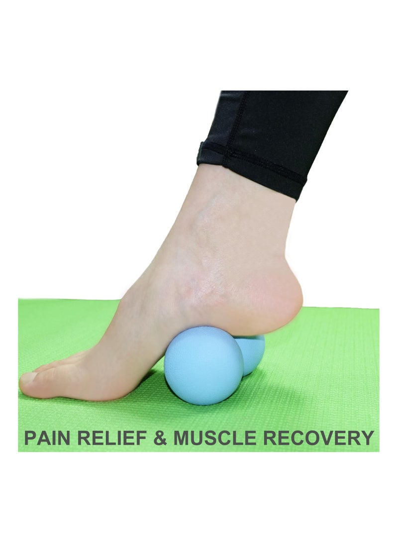 Peanut Massage Ball, Double Lacrosse Ball Deep Tissue Roller Trigger Point Ball Yoga Massage Ball Bodywork Therapy Ball for Physical Therapy Myofascial Release Muscle Relaxer Acupoint Massage